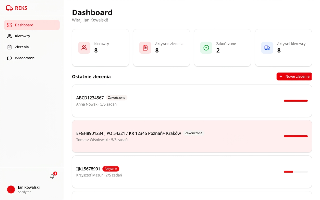 REKS Dashboard