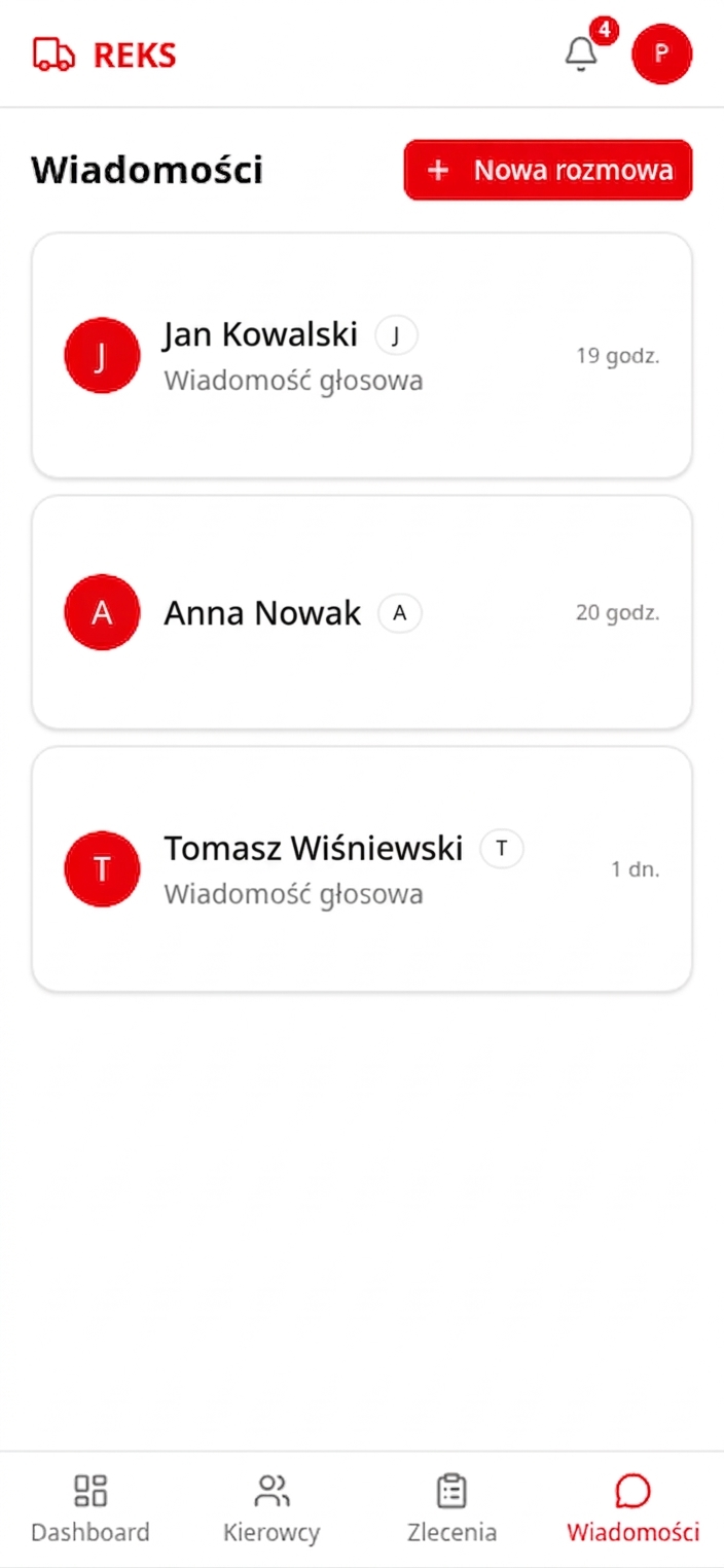 Wiadomości — mobile